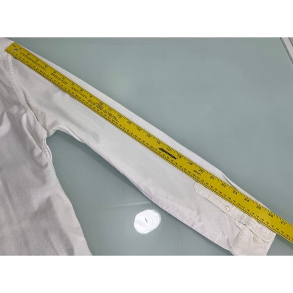All Saints Men Chamois Flannel Shirt White XXL 2XL Button Up Long Sleeve - Picture 4 of 8